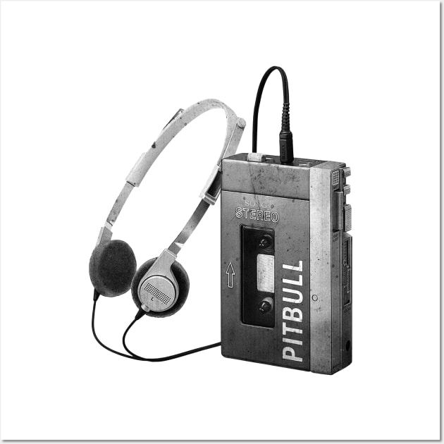 Walkman Play Pitbull Song Wall Art by XRODOX XLOROX